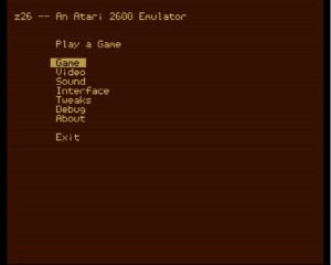 Emulatory Atari 2600 - Z26