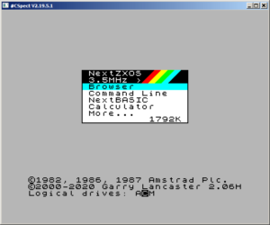 Cspect ZX Spectrum Next Emulator