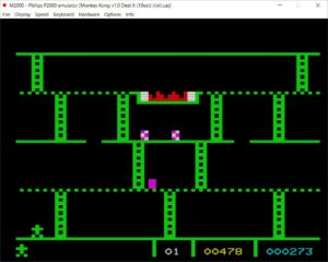 Emulator-M2000-Philips-P2000T-Monkey-Kong